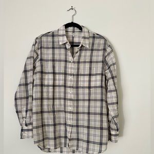 Madewell plaid shirt size M 100% cotton